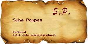 Suha Poppea névjegykártya